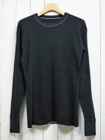 【INDERA MILLS】COTTON HEAVY WEIGHT THERMALS /Garment Dye(BLACK)